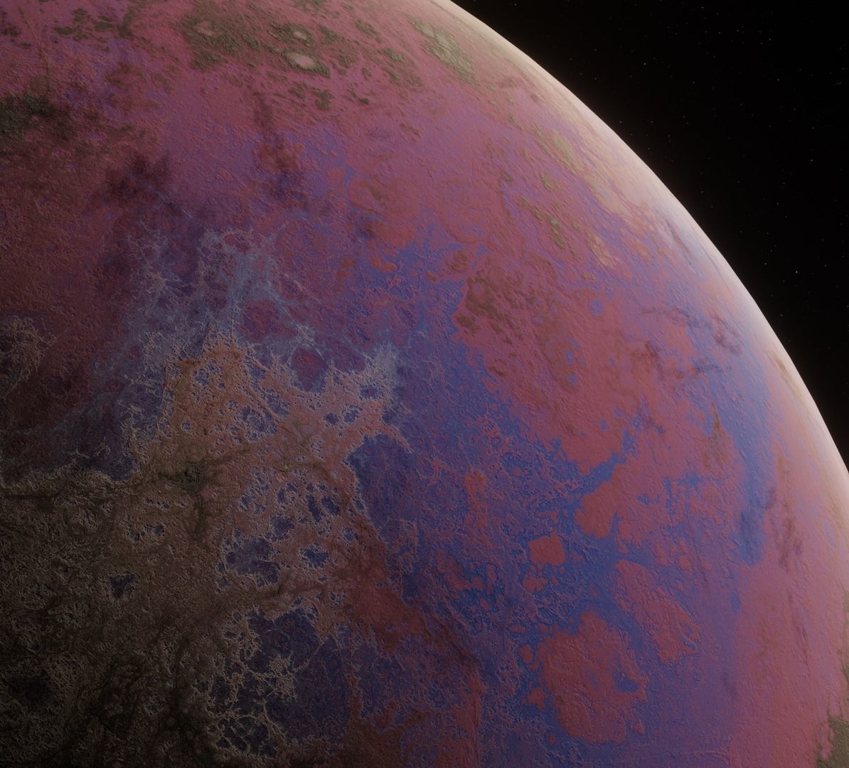 Planet Space Ready to game Low-poly 3D model_8