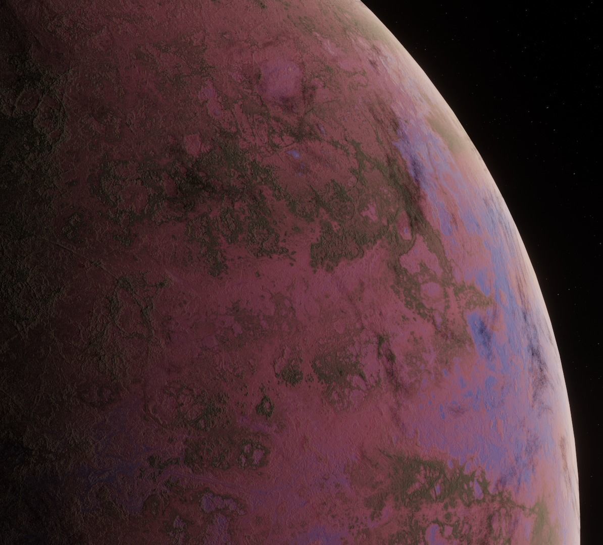 Planet Space Ready to game Low-poly 3D model_17