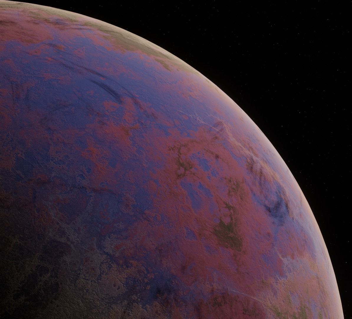 Planet Space Ready to game Low-poly 3D model_10