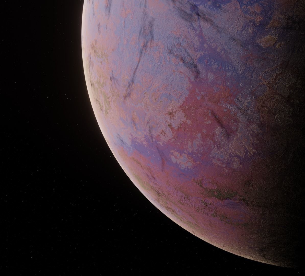 Planet Space Ready to game Low-poly 3D model_18