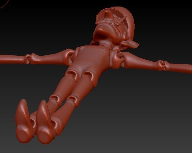 WALUIGI FLEXI 3D print model_7