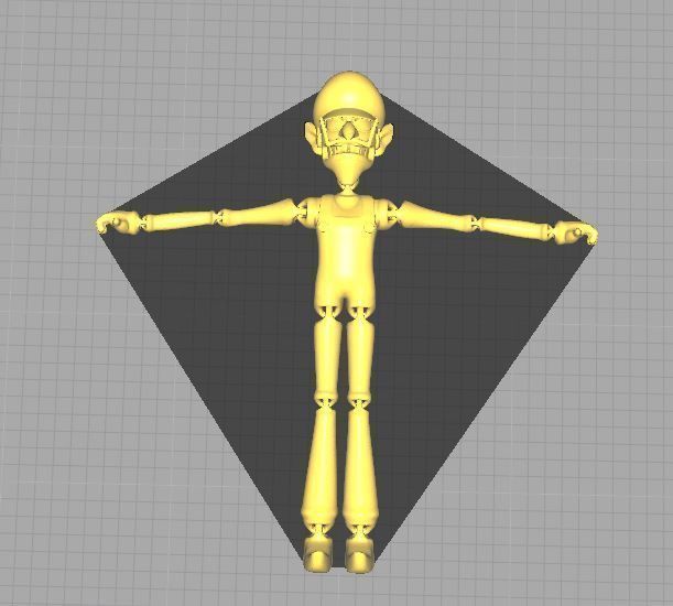 WALUIGI FLEXI 3D print model_3