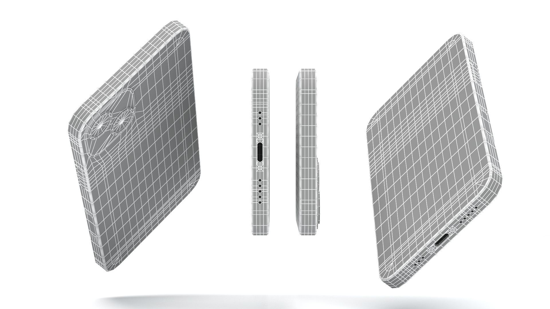 Apple iPhone 13 Blue 3D model_16