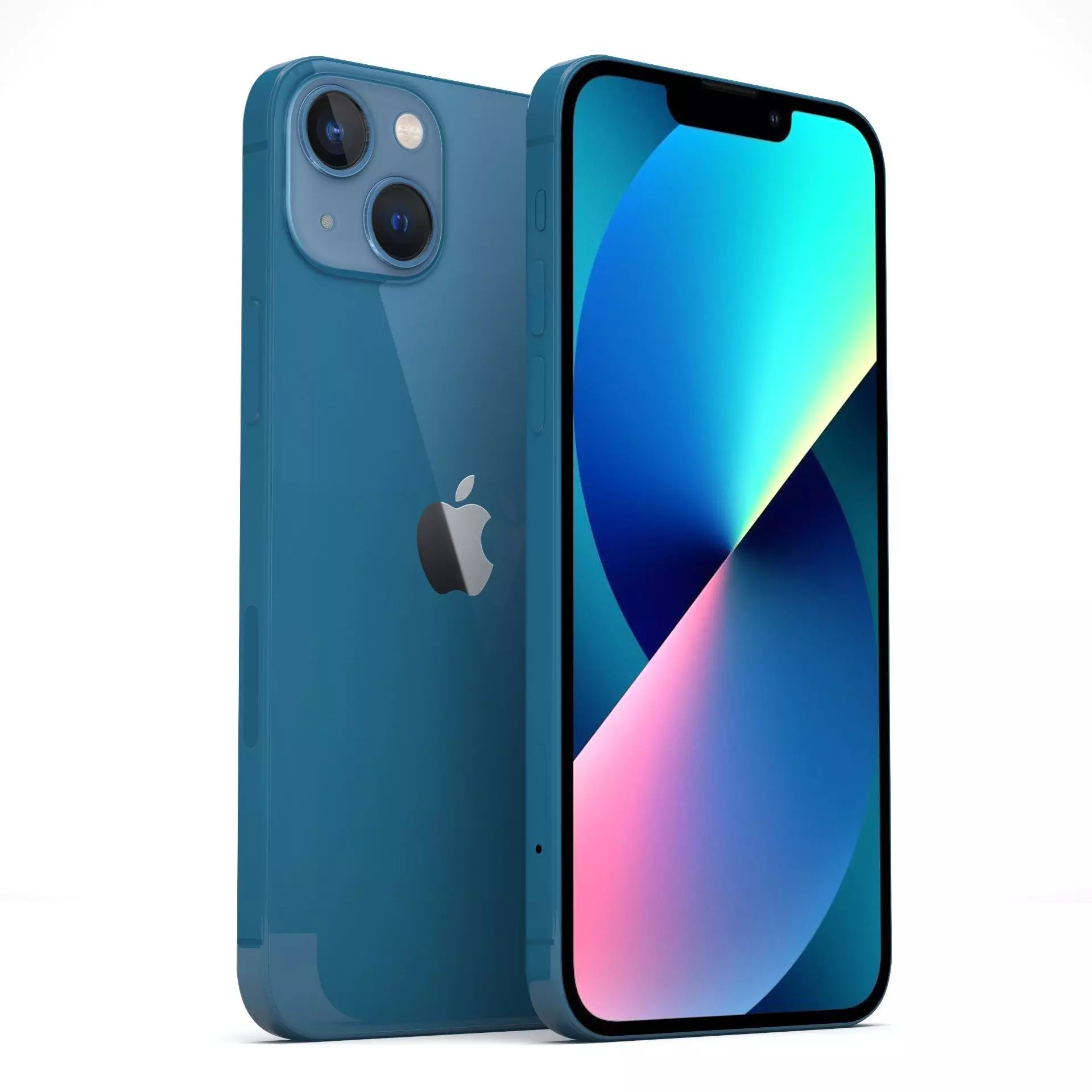 Apple iPhone 13 Blue 3D model_0