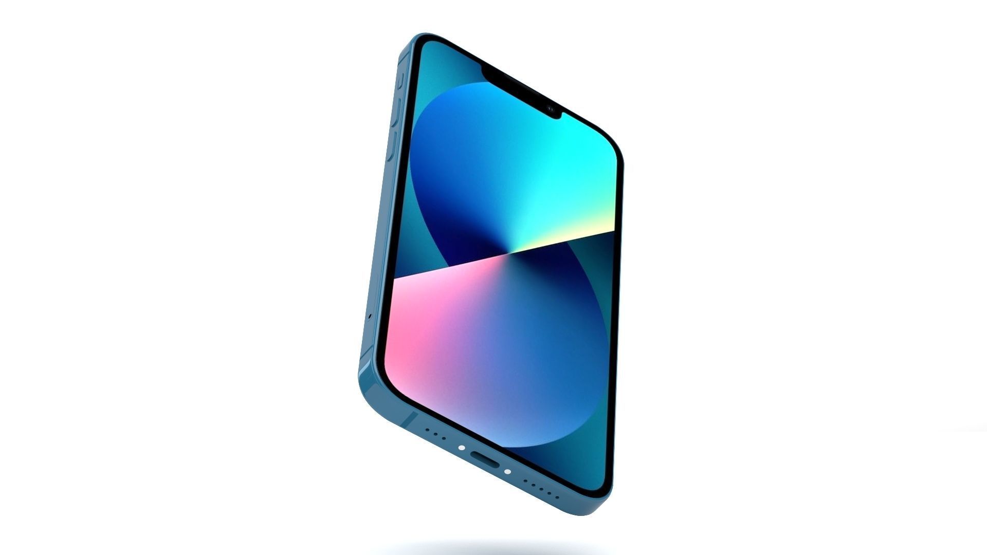 Apple iPhone 13 Blue 3D model_8