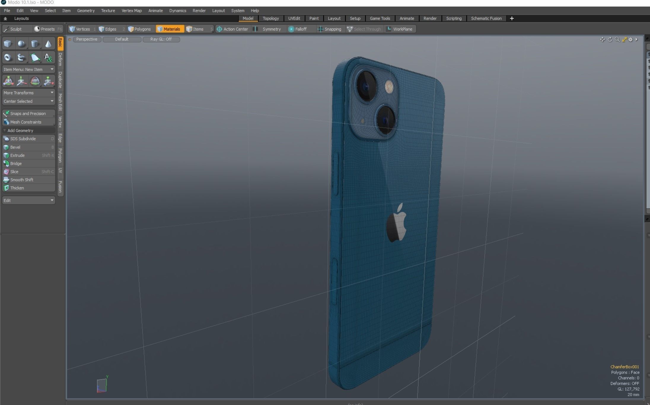 Apple iPhone 13 Blue 3D model_19