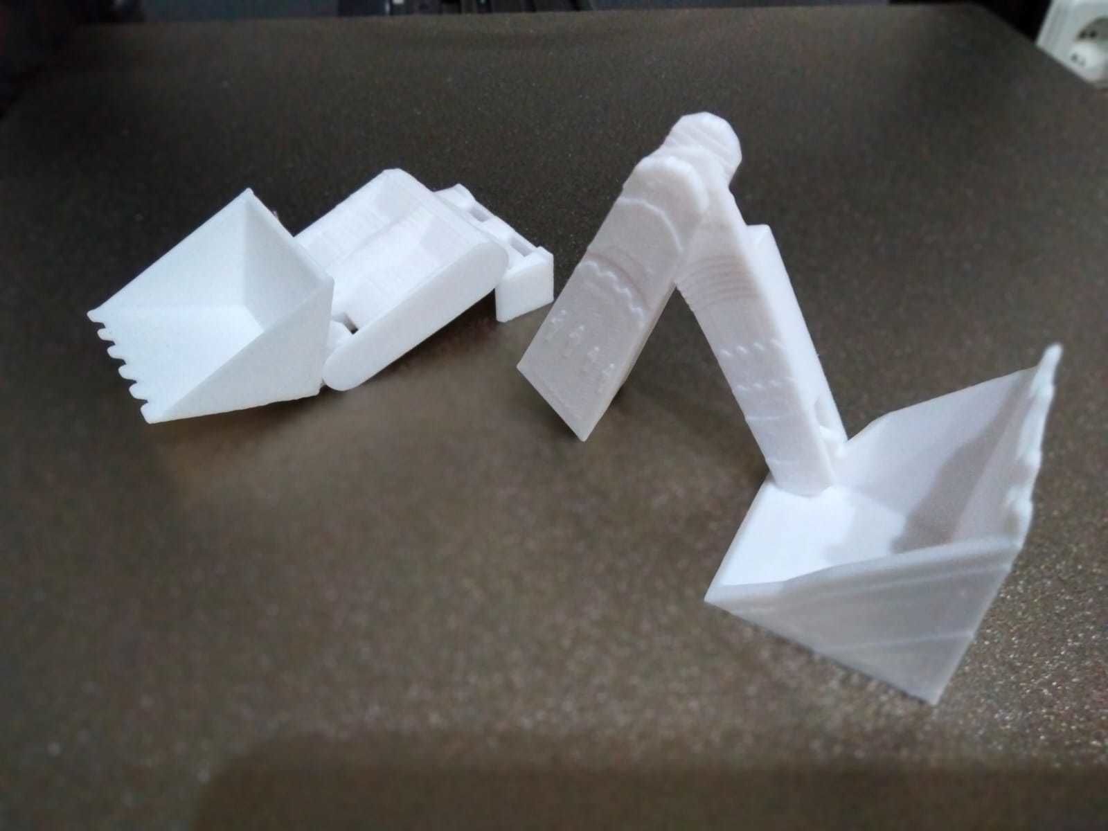 Excavator Print in Place 3D print model_2