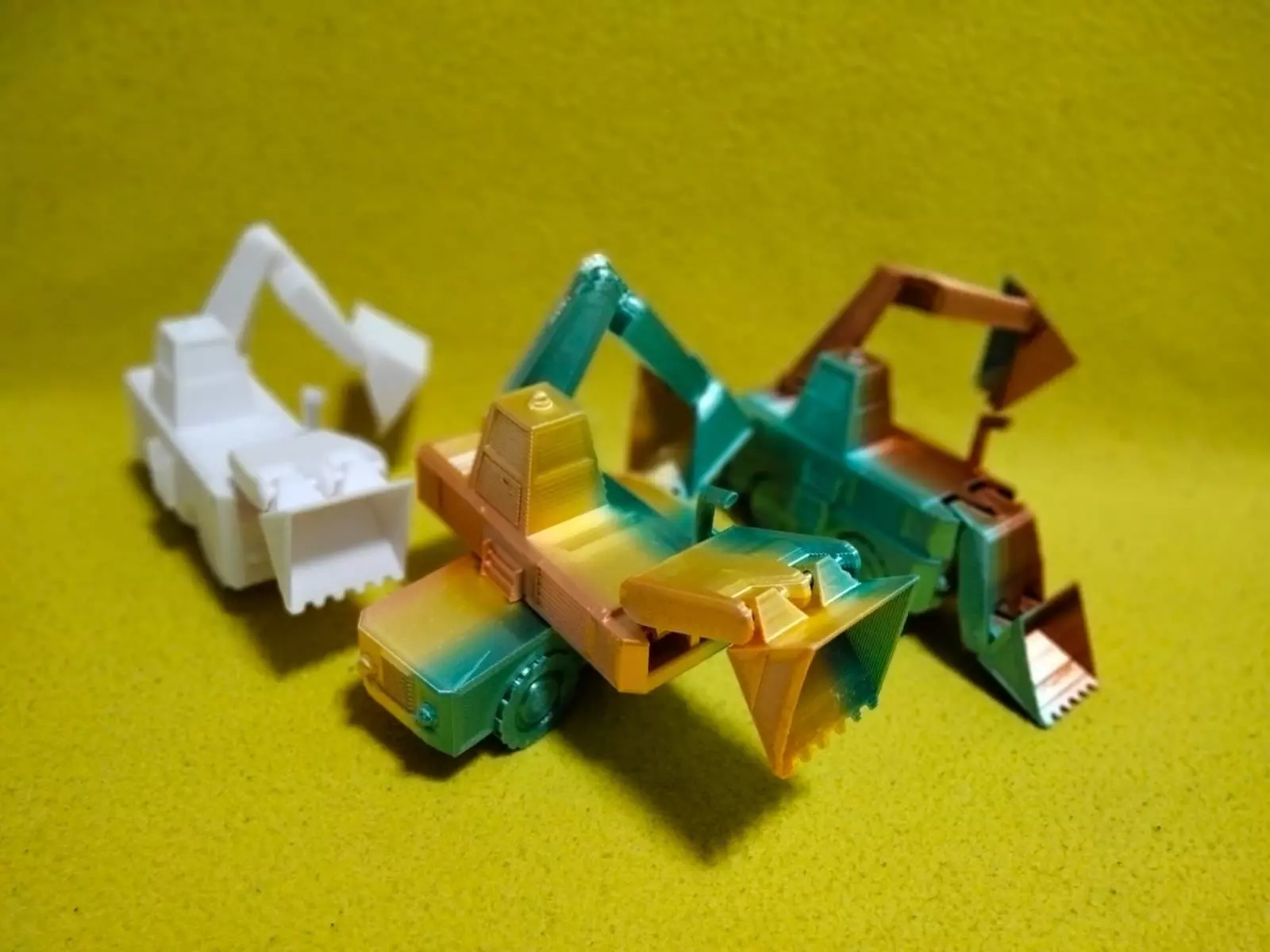 Excavator Print in Place 3D print model_0