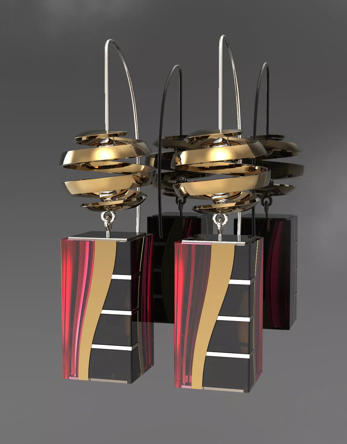 Earrings box Free 3D model