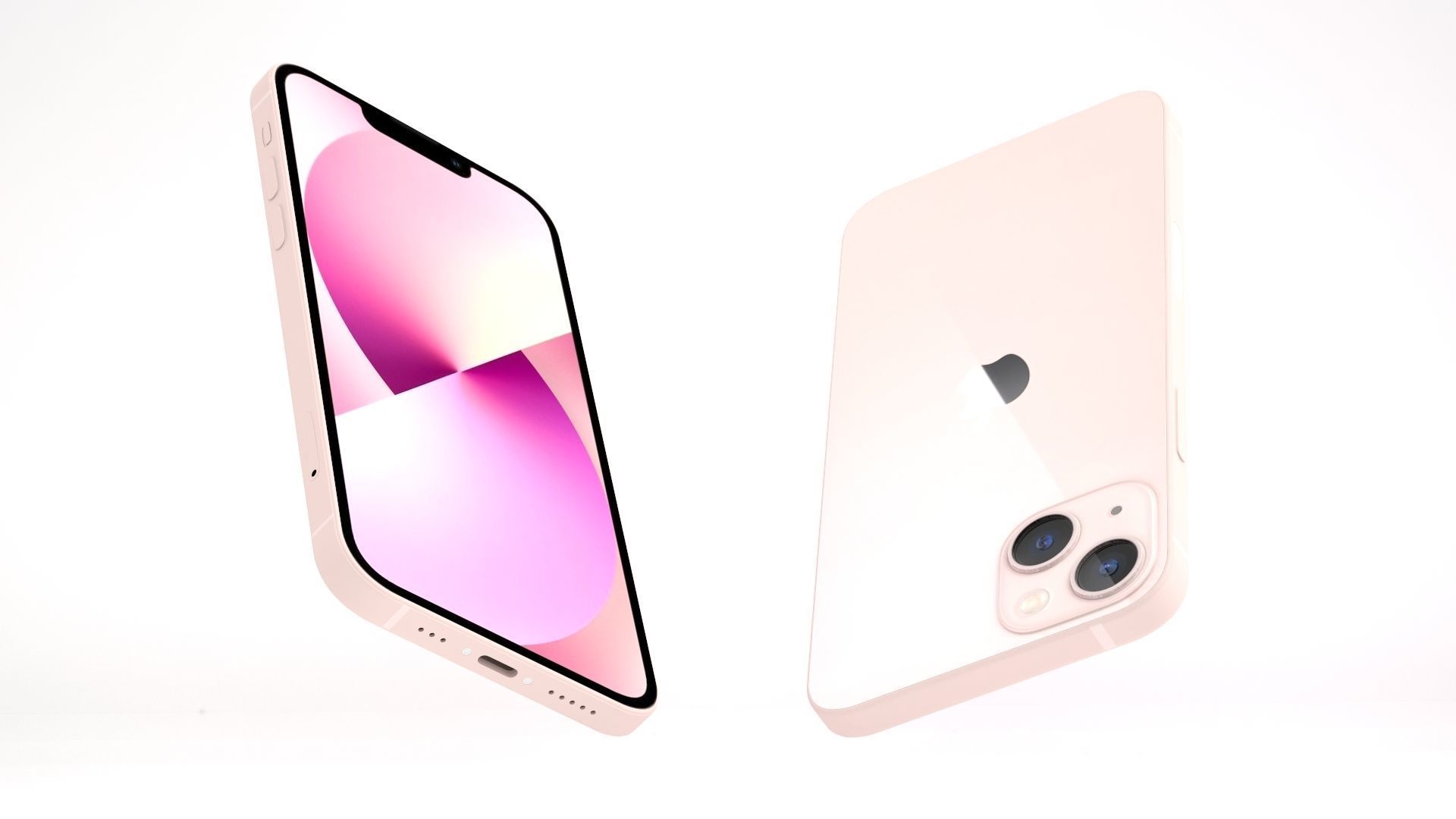 Apple iPhone 13 Pink 3D model_8