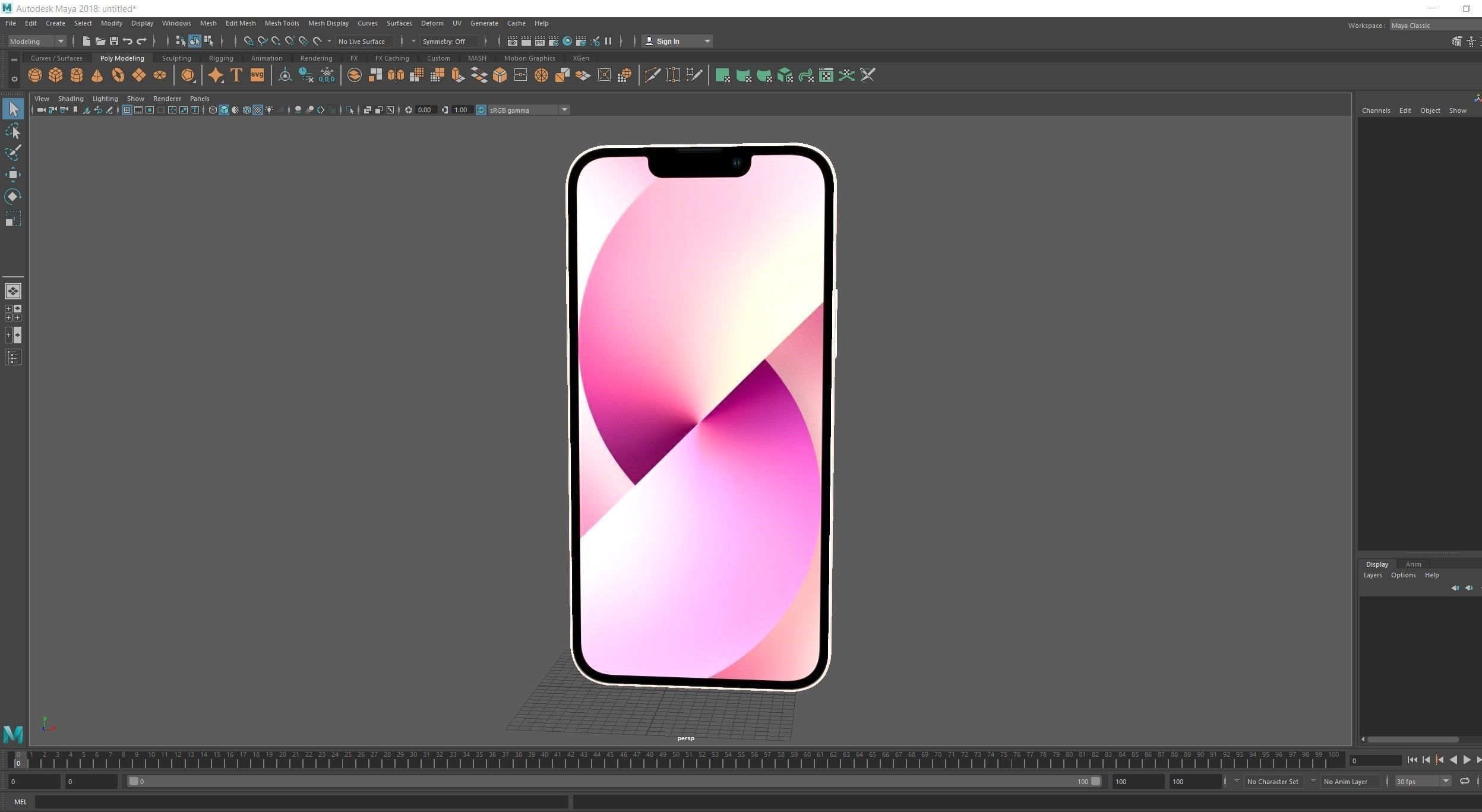 Apple iPhone 13 Pink 3D model_19