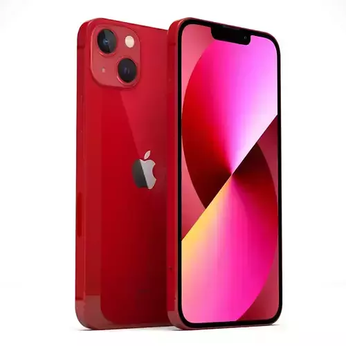 Apple iPhone 13 RED 3D model