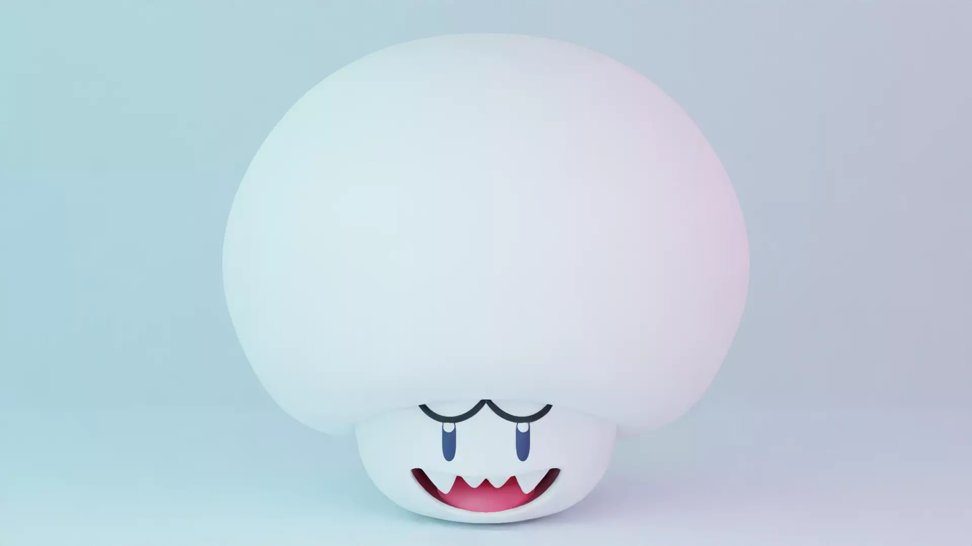 Boo Mushroom Mario 3D model_0
