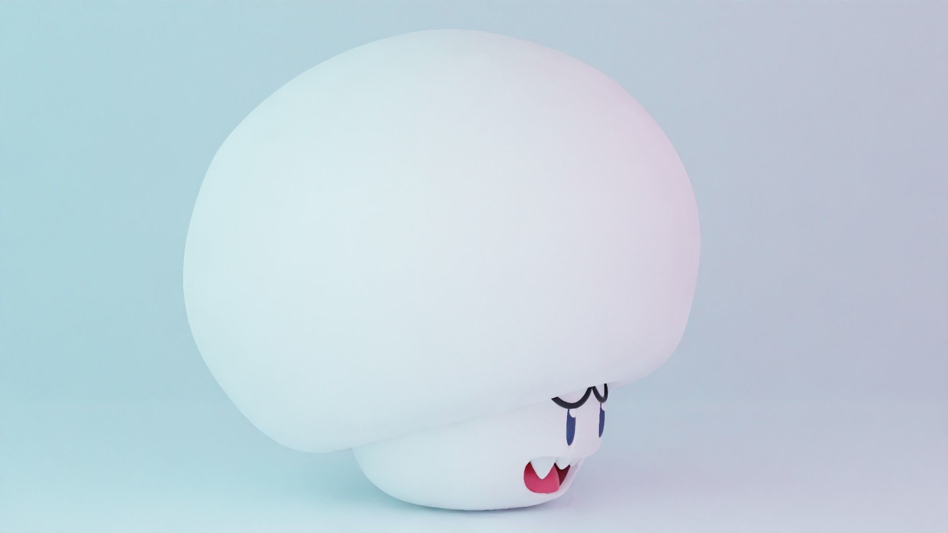 Boo Mushroom Mario 3D model_5
