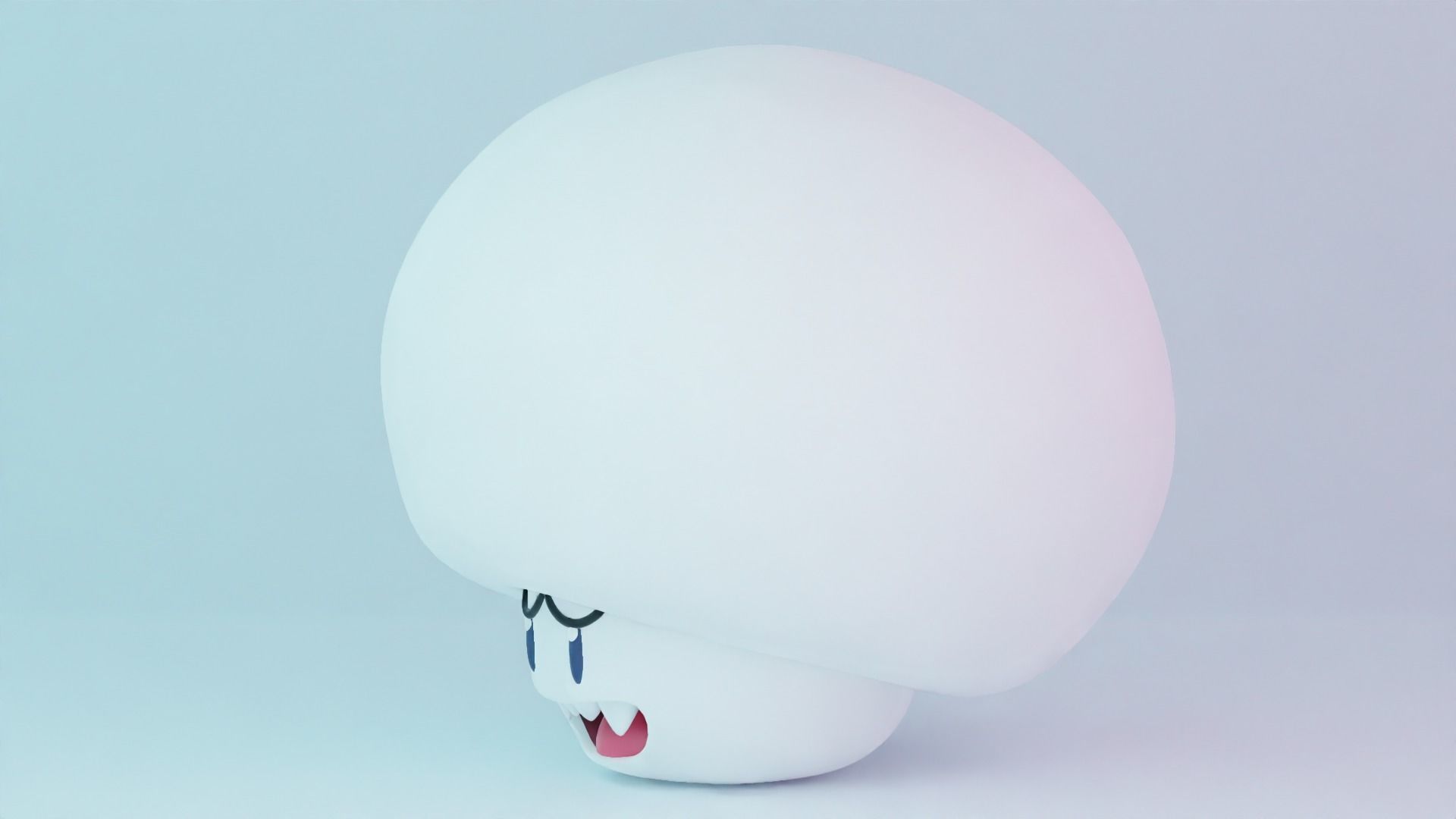 Boo Mushroom Mario 3D model_1