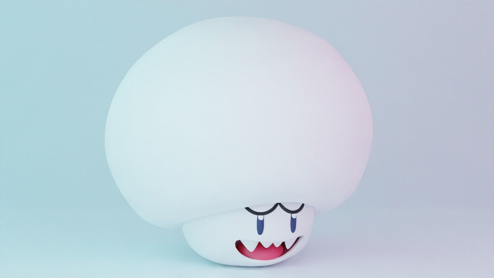 Boo Mushroom Mario 3D model_6