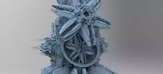 Sci Fi Wraith Satellite base 5