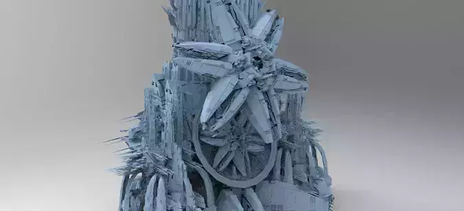 Sci Fi Wraith Satellite City