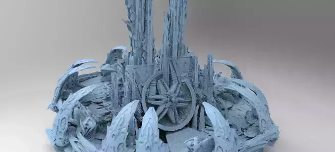 Sci Fi Wraith Satellite City 2