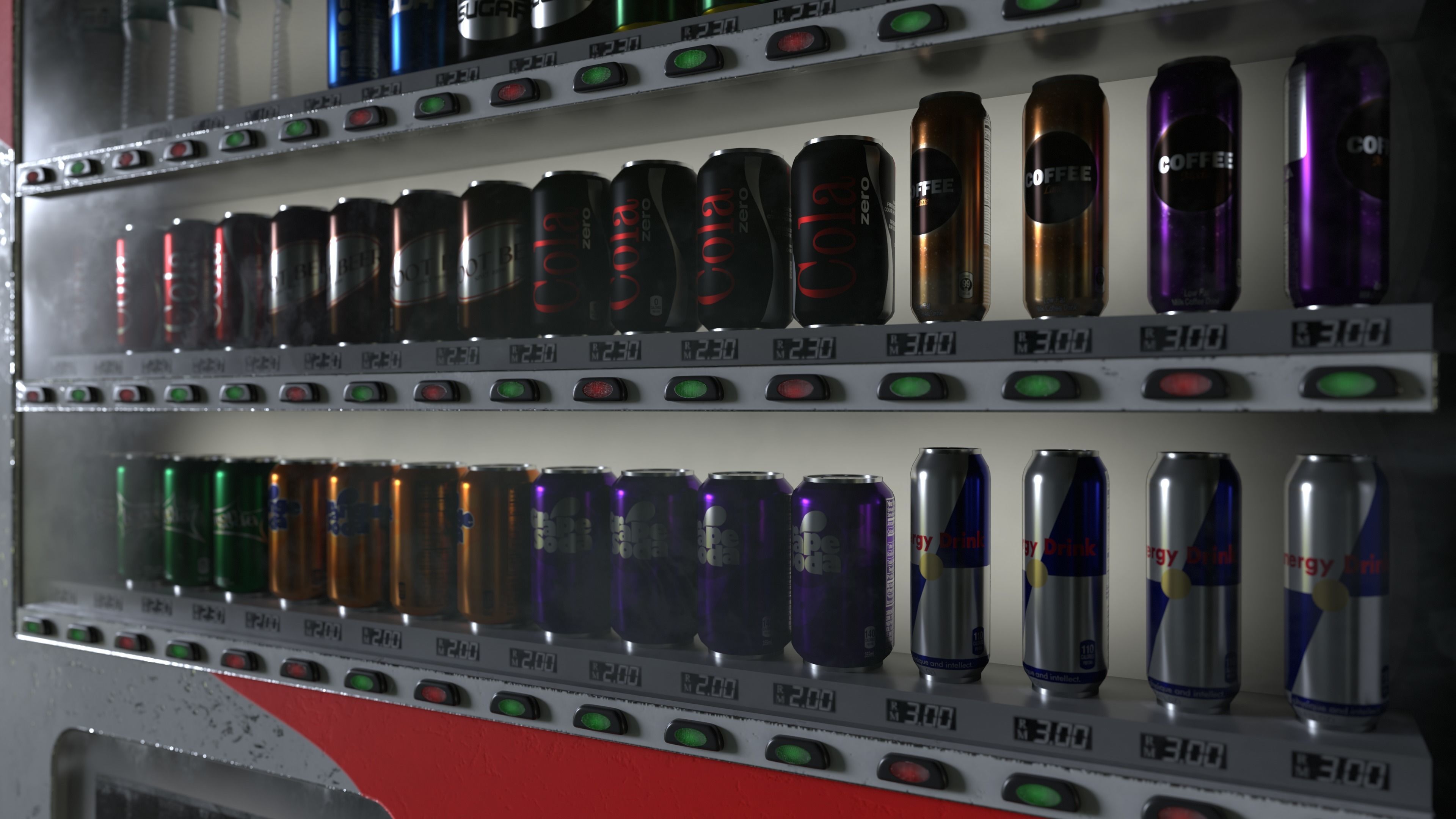 Vending Machine Low-poly 3D model_9