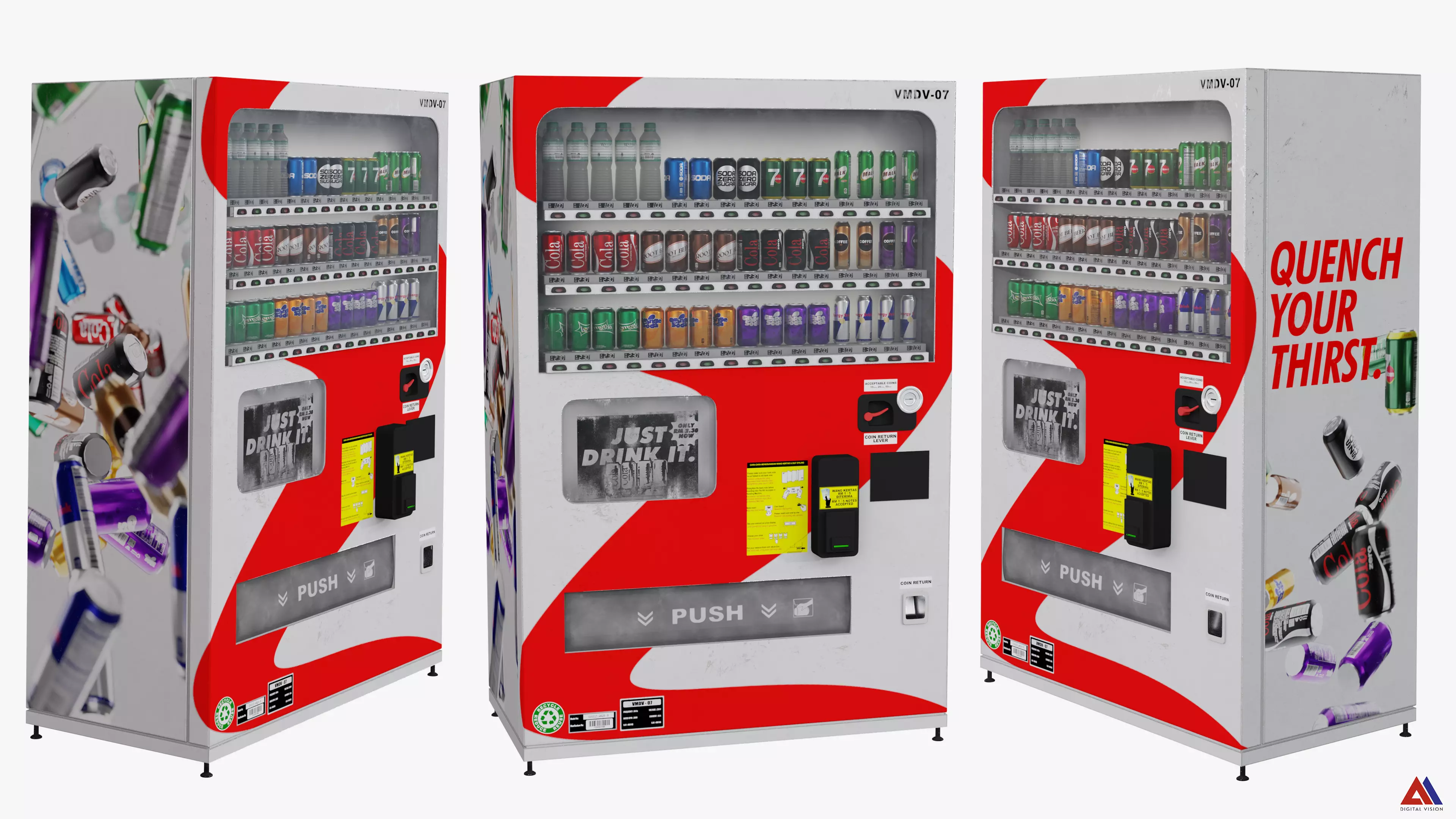 Vending Machine Low-poly 3D model_0