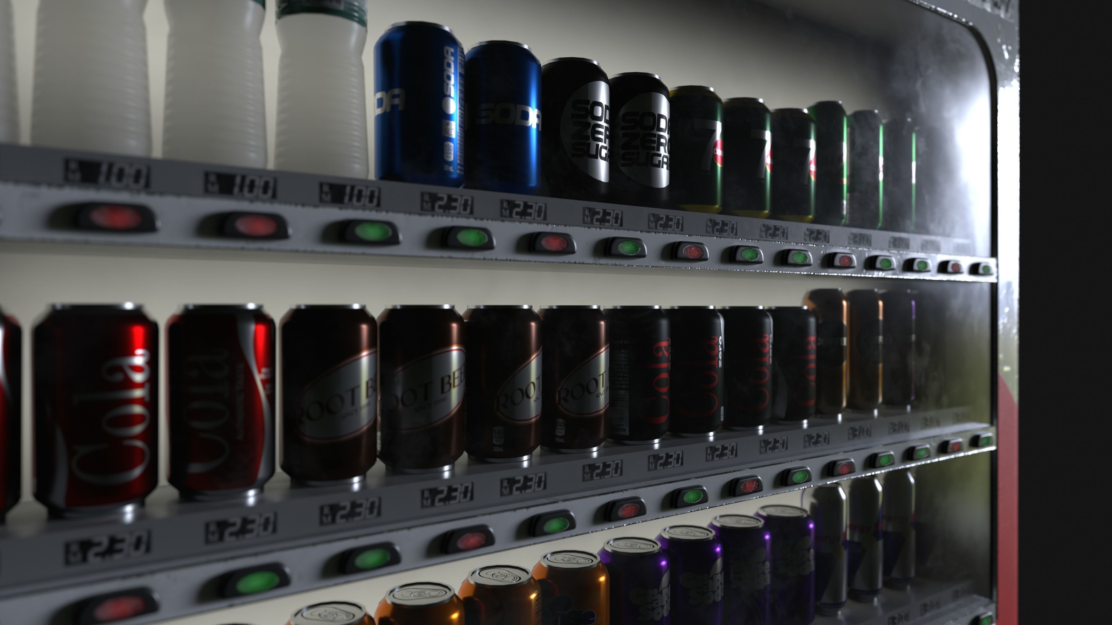 Vending Machine Low-poly 3D model_8