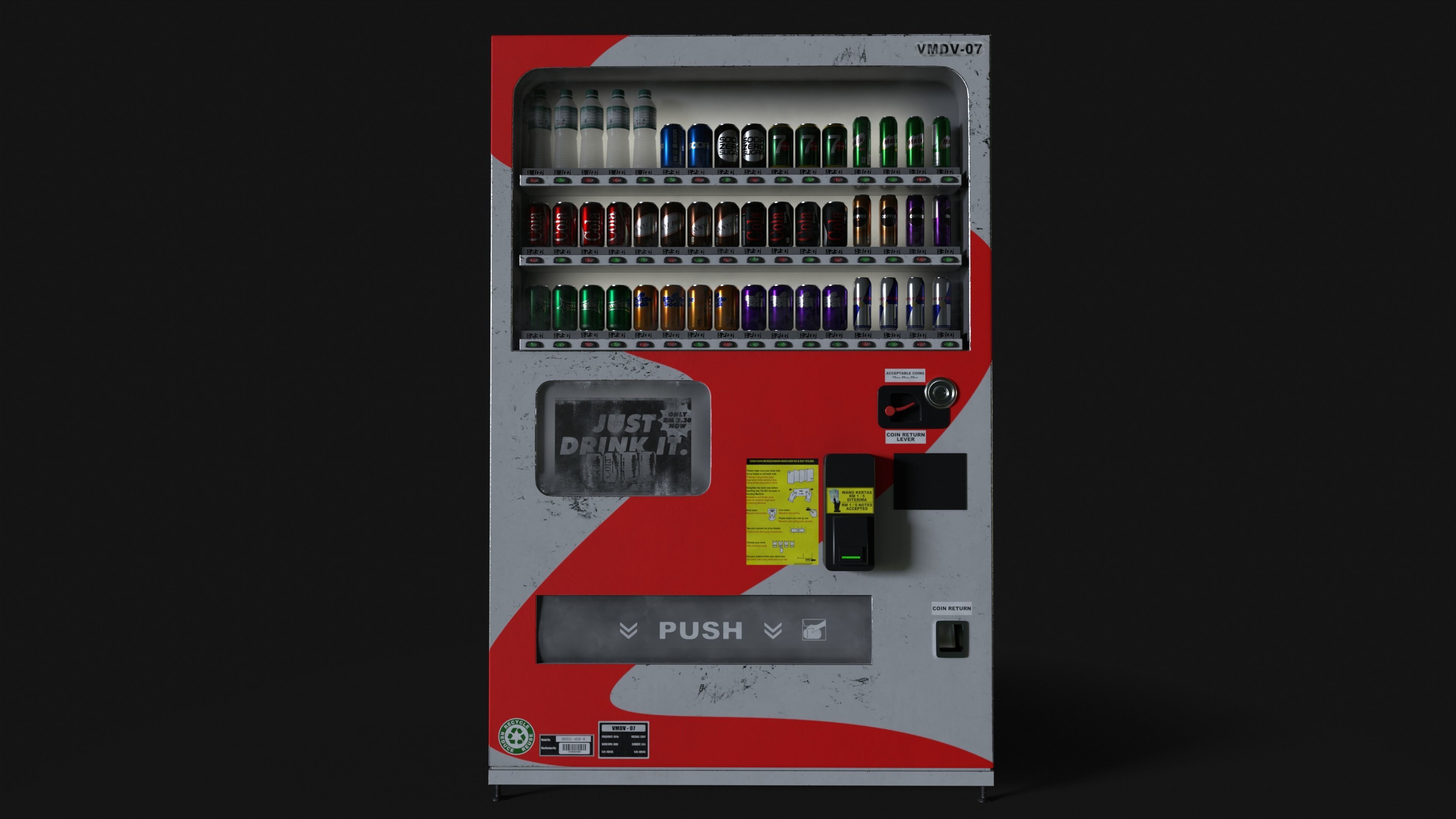 Vending Machine Low-poly 3D model_2