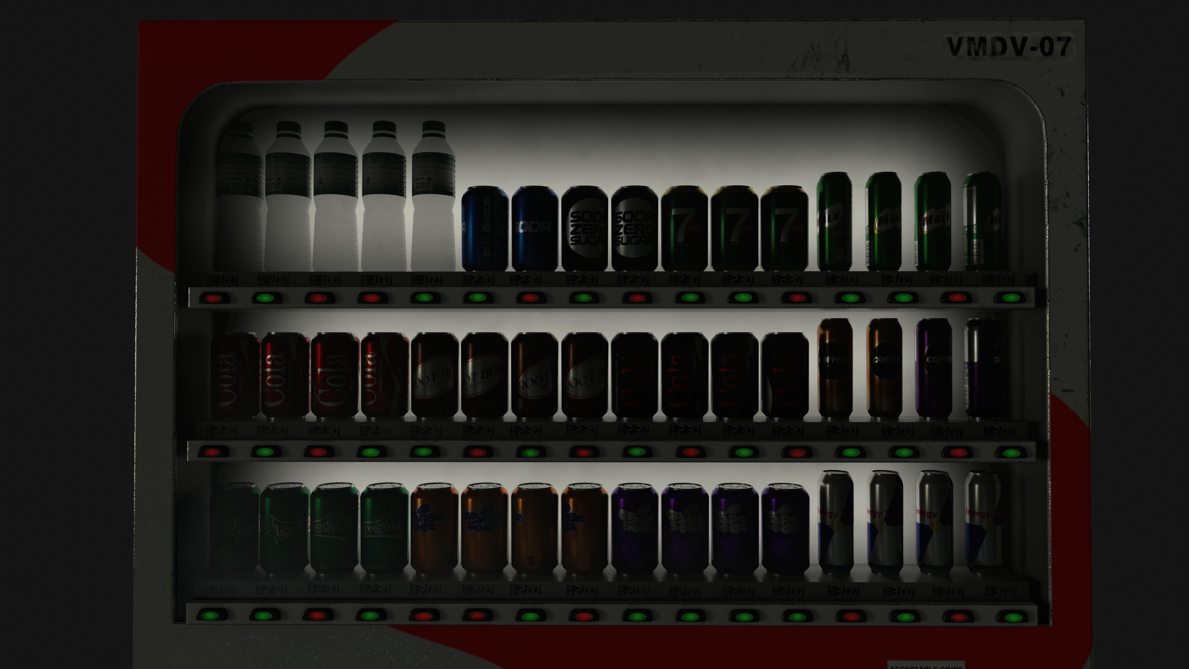 Vending Machine Low-poly 3D model_5