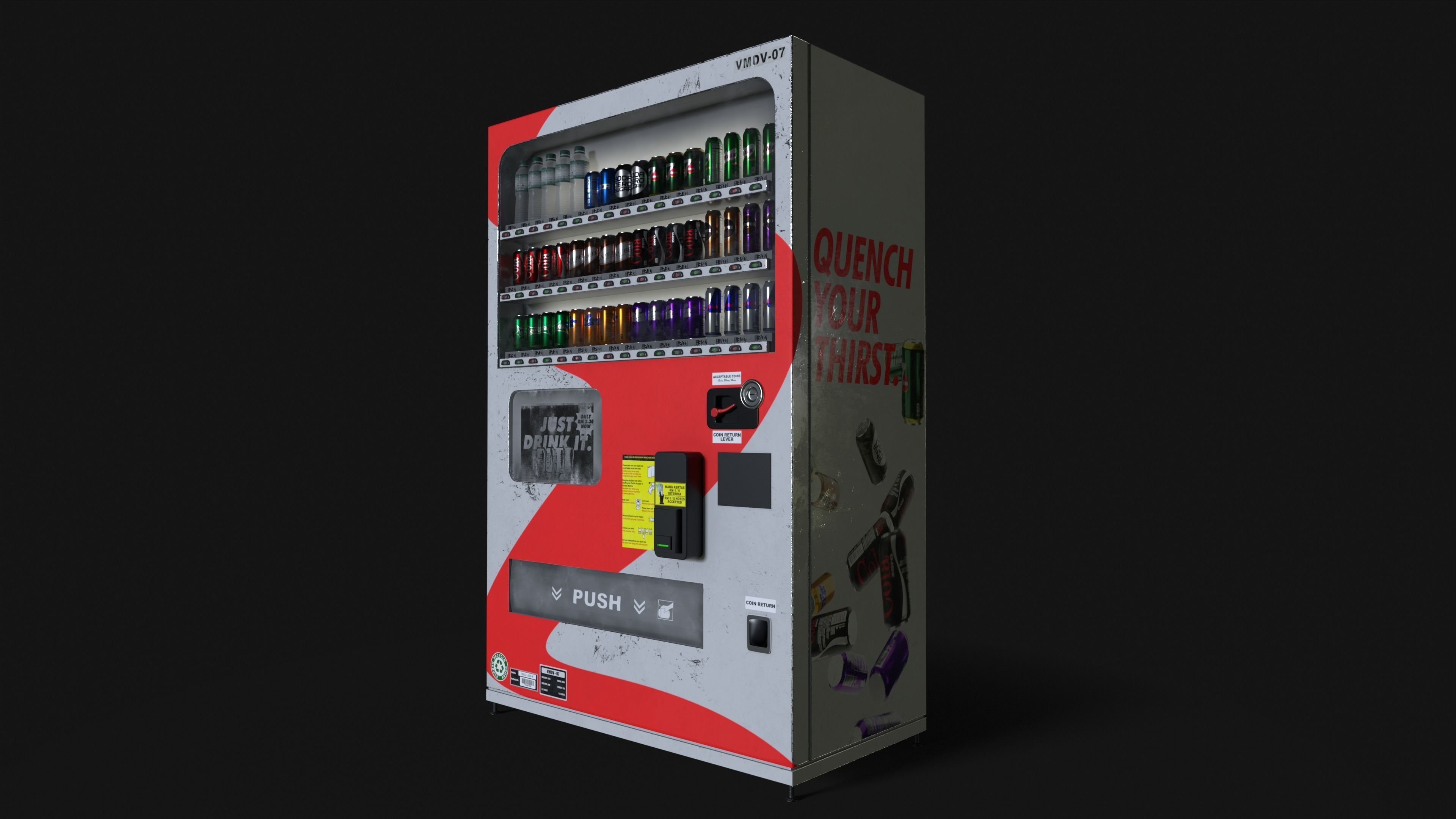 Vending Machine Low-poly 3D model_4