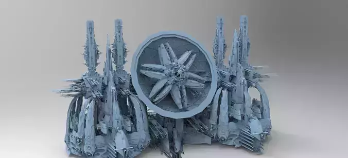 Sci Fi Wraith Satellite City 3 