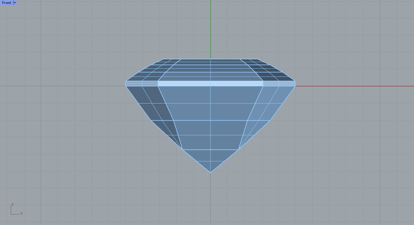 Emerald-Cut Gem Model for Rhino Free 3D model_3