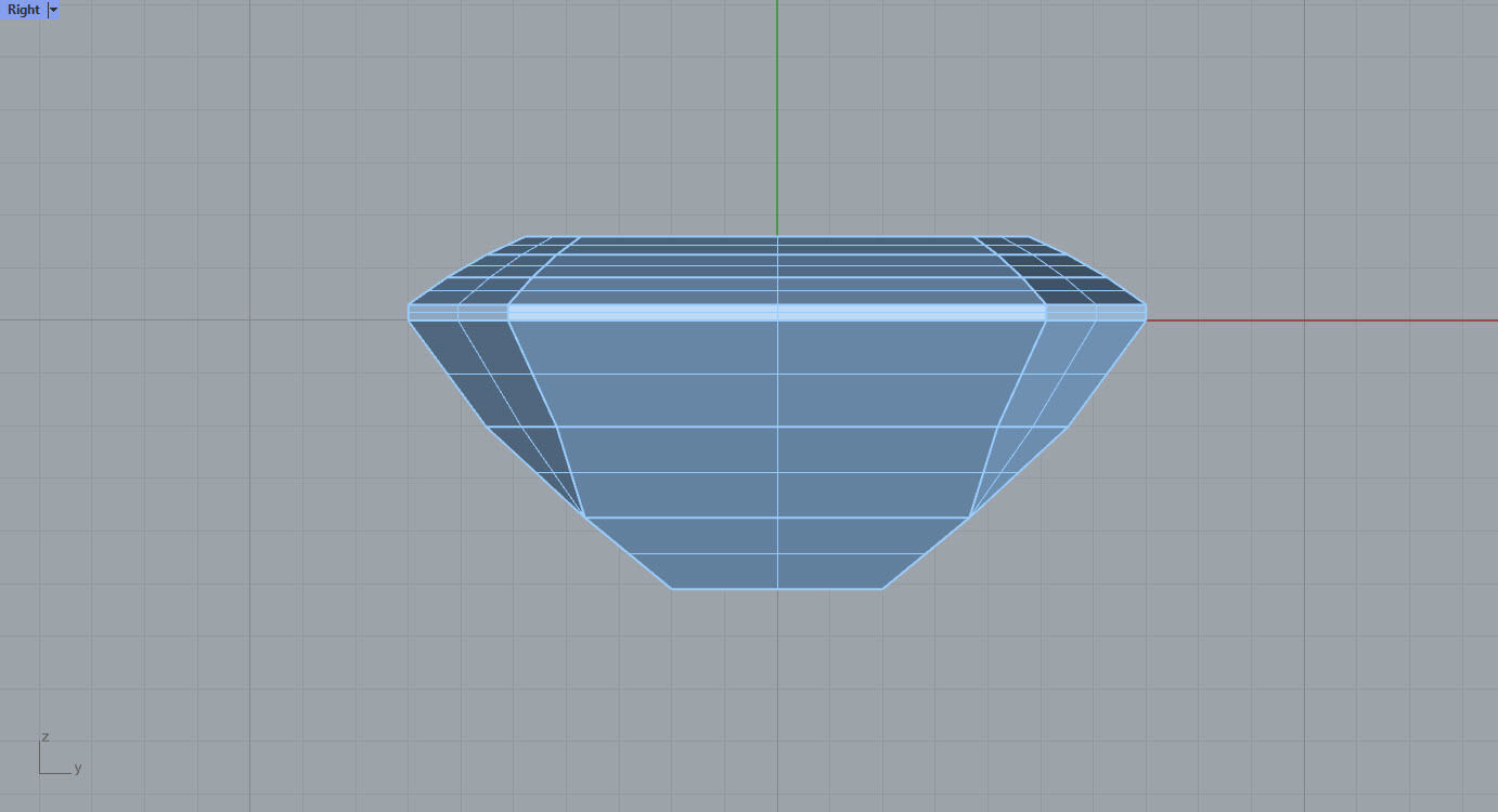 Emerald-Cut Gem Model for Rhino Free 3D model_2