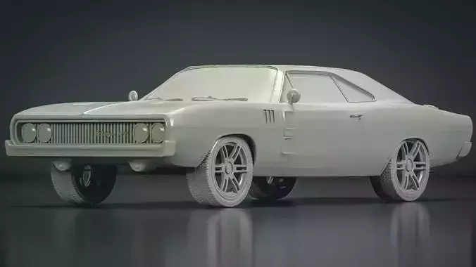 1969 Dodge Charger 500 Hemi Maya 3D Model