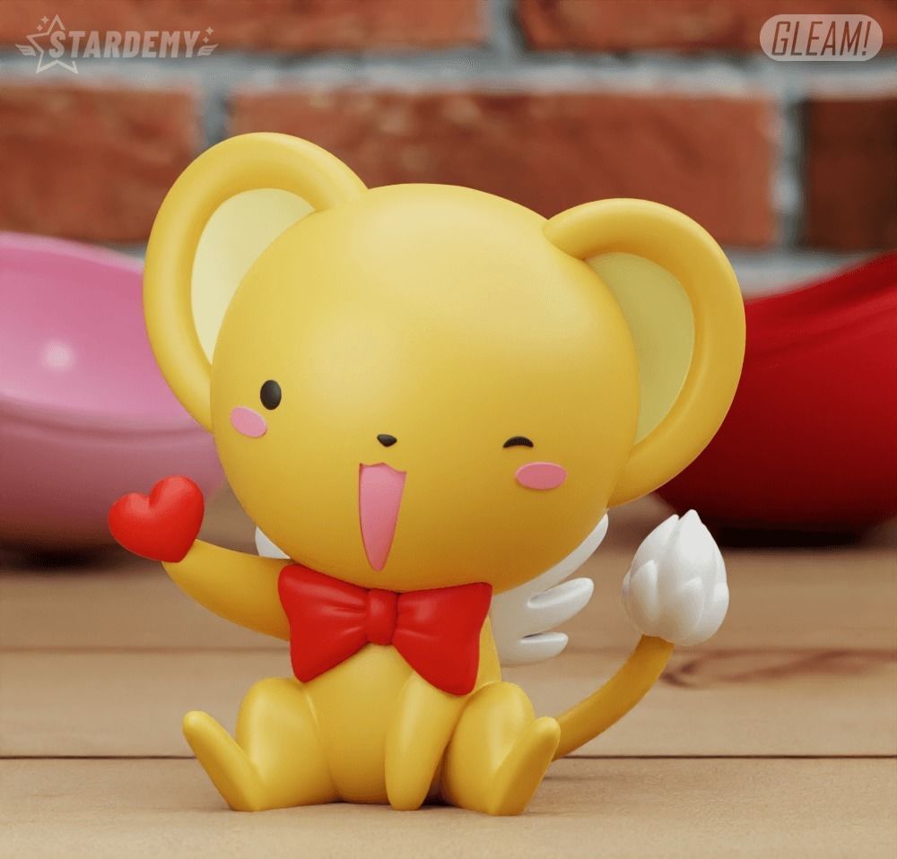 Kero Chan Card Captor Sakura Chibi Print in place 3D print model_4