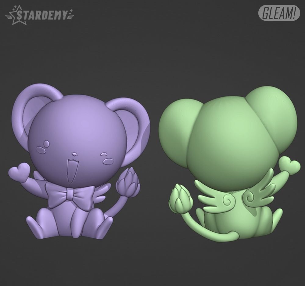 Kero Chan Card Captor Sakura Chibi Print in place 3D print model_6