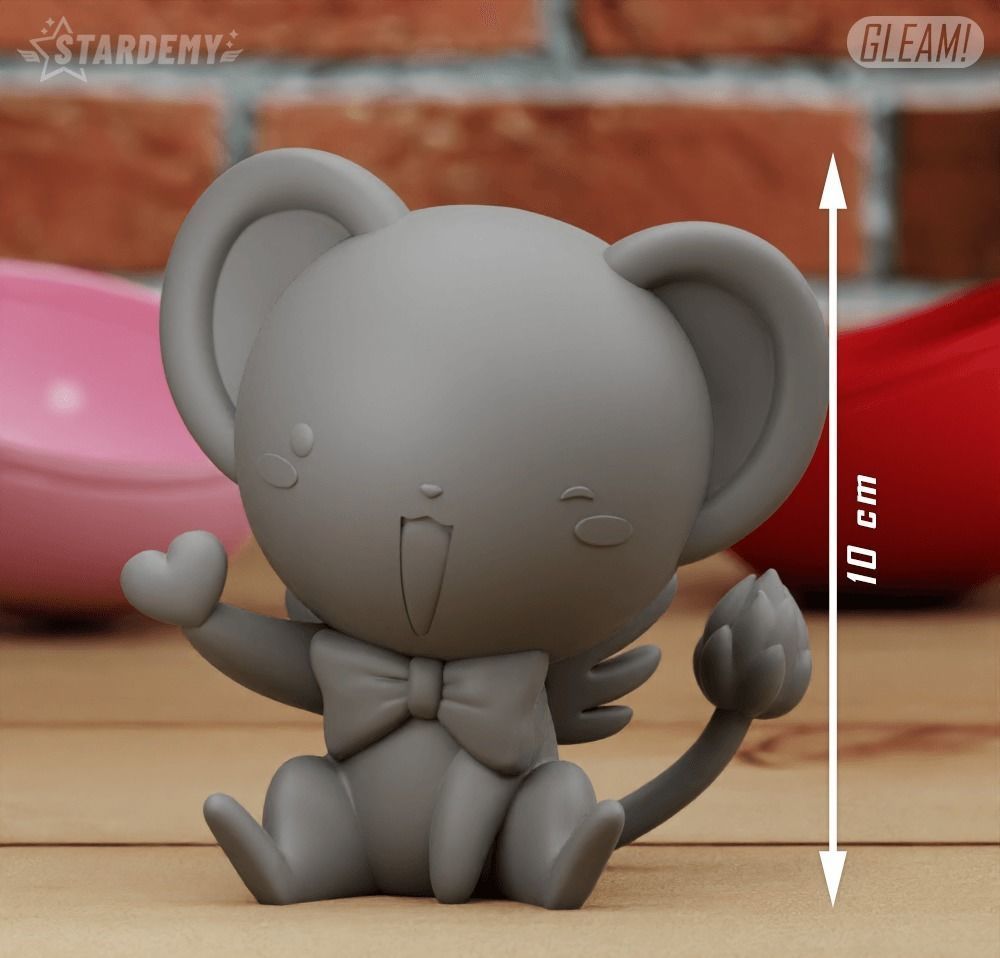 Kero Chan Card Captor Sakura Chibi Print in place 3D print model_5