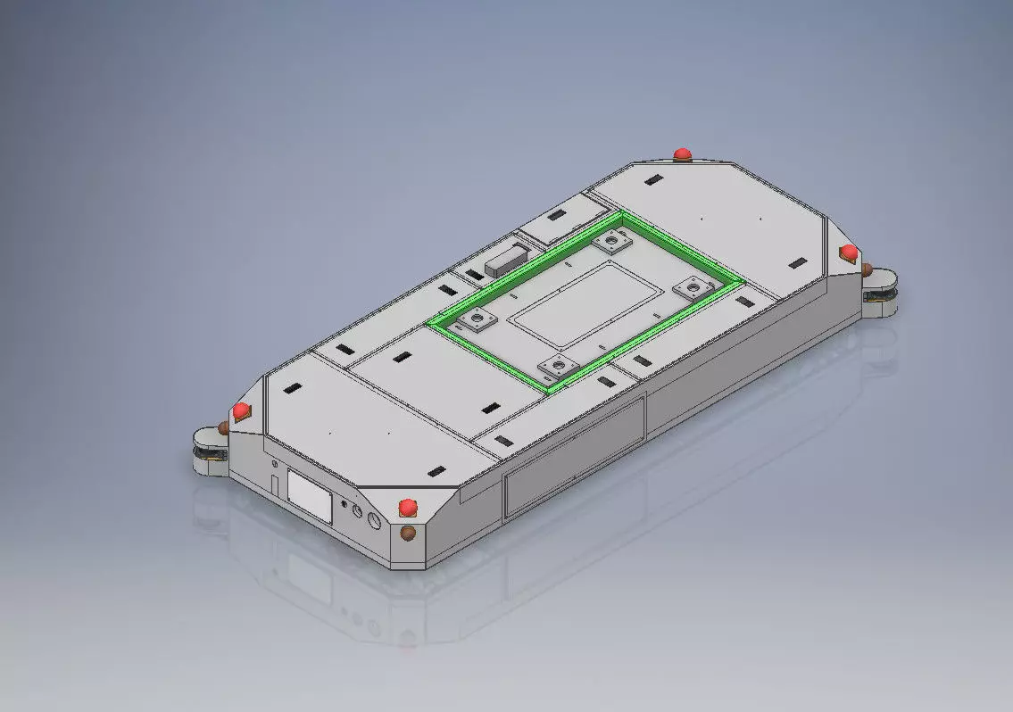 Detailed Blueprint AGV AMR 3D model_0