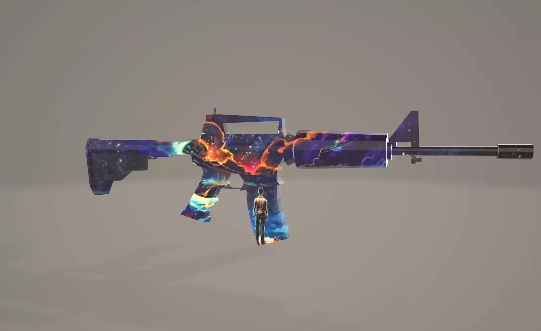 M416 with high-quality texture 3D model_0