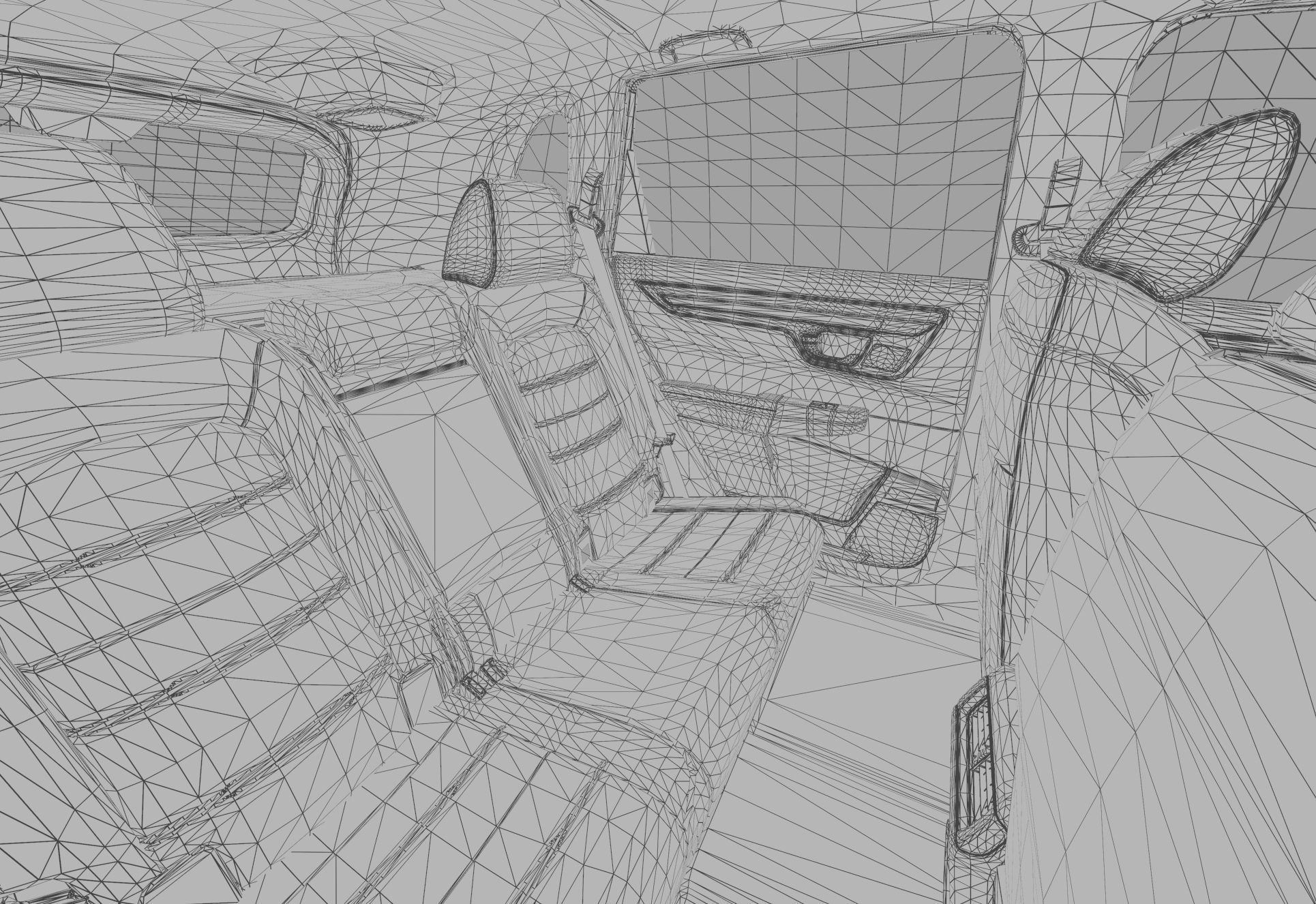 Honda CR-V 2023 HQ interior 3D model_51