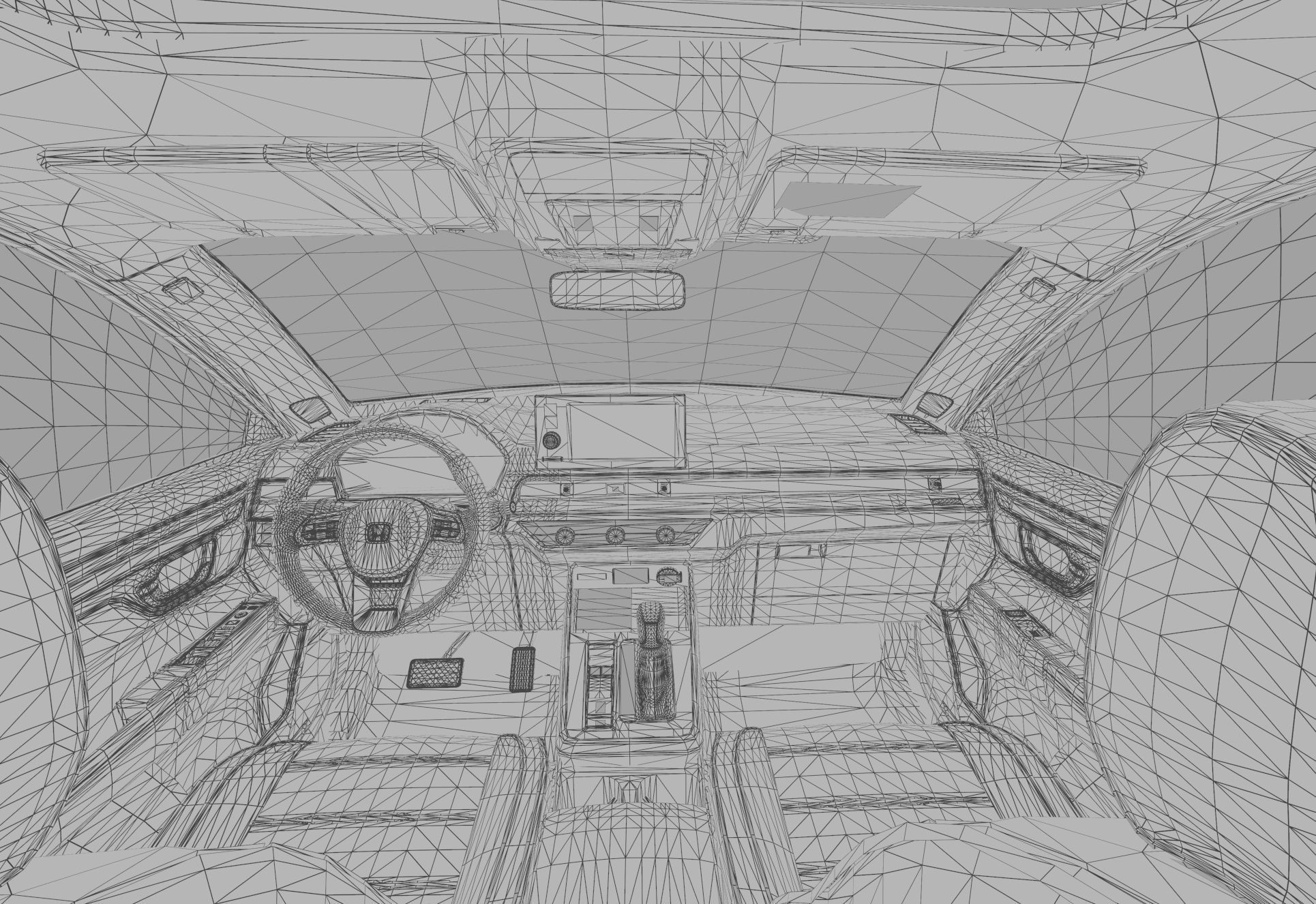 Honda CR-V 2023 HQ interior 3D model_49