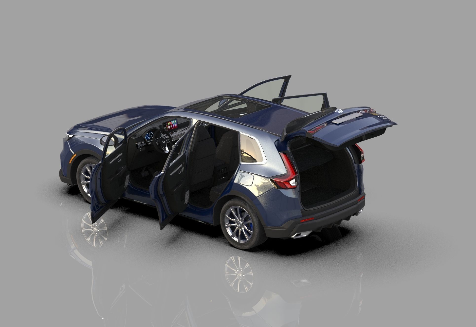 Honda CR-V 2023 HQ interior 3D model_11