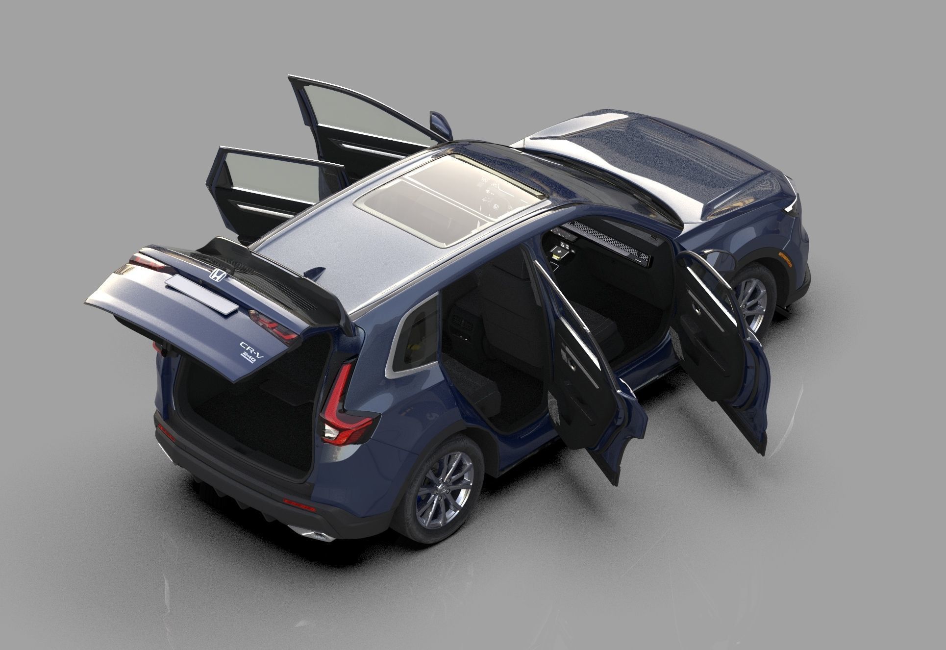 Honda CR-V 2023 HQ interior 3D model_12