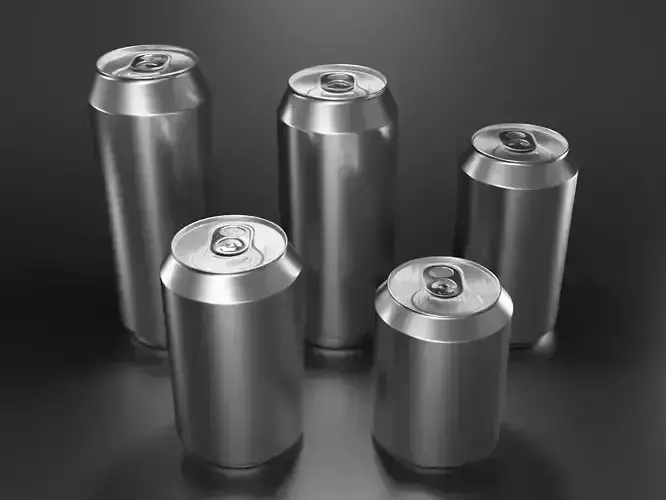 Soda can - 5 sizes
