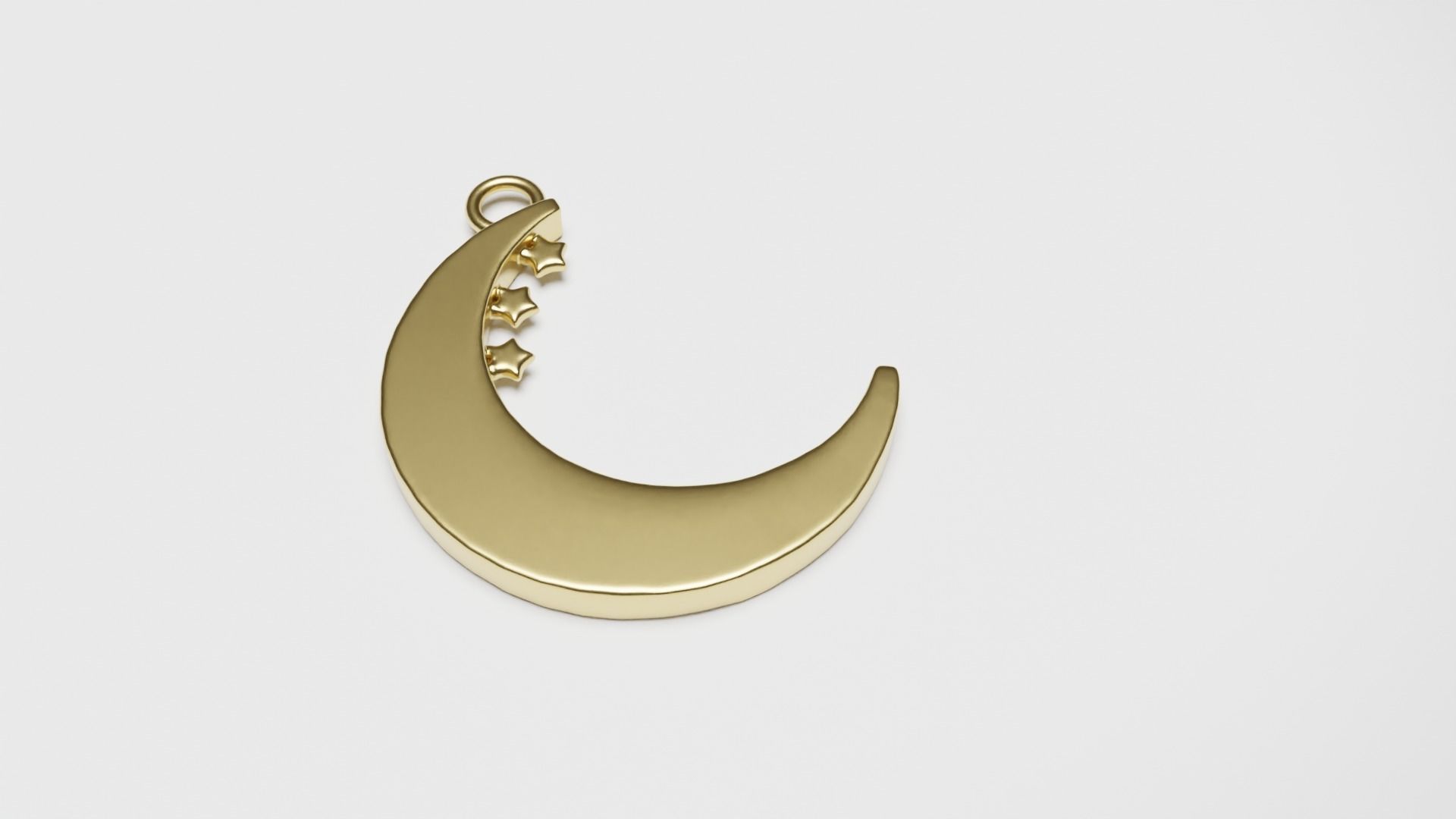 Moon Pendant 3D Print Model 3D print model_2