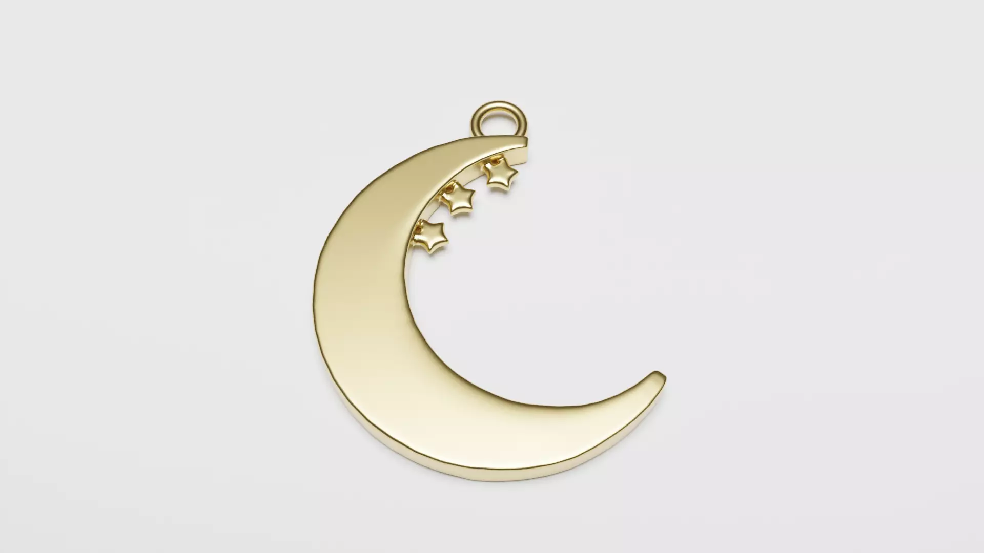 Moon Pendant 3D Print Model 3D print model_0