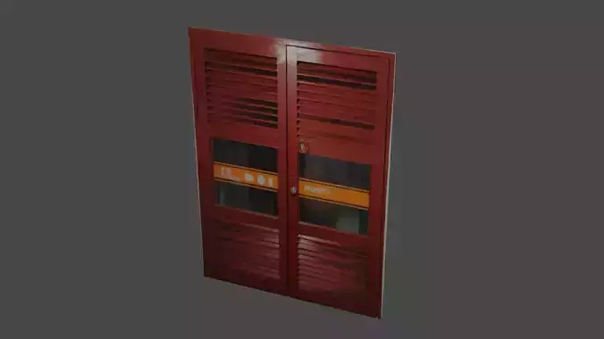 3D door fire cabinet prop