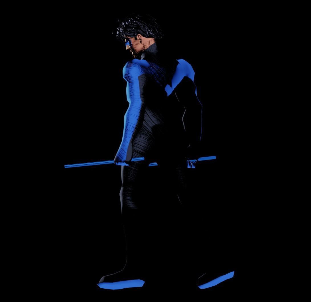 Nightwing 2021 Suit Free 3D model_1