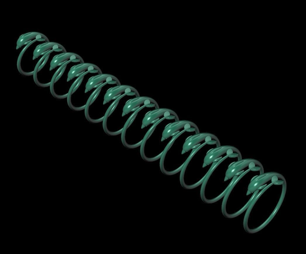 Dolphin ring 3D print model_26