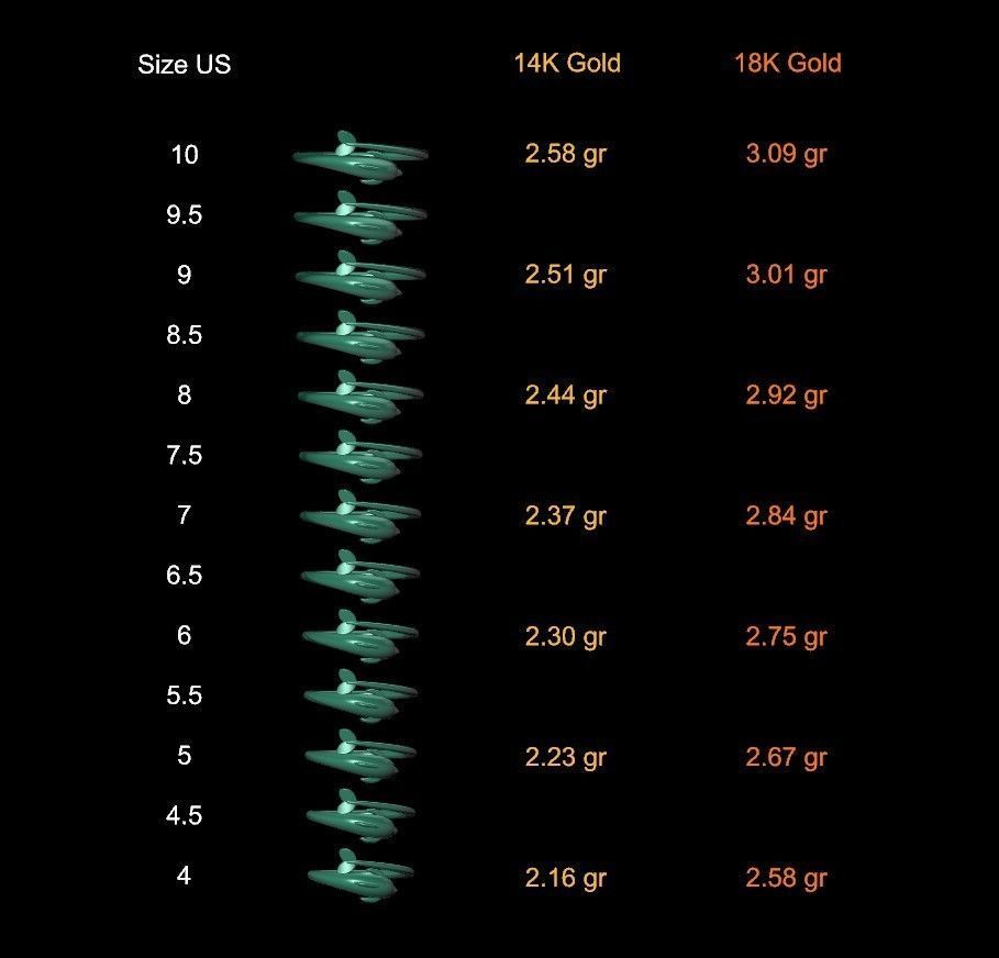 Dolphin ring 3D print model_7