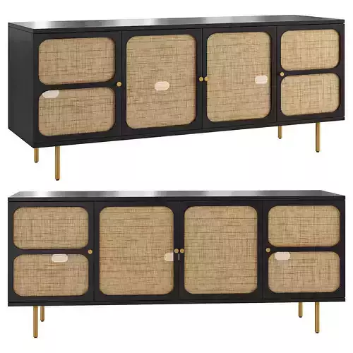 Ida Woven Media Console 3D model